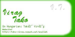 virag tako business card